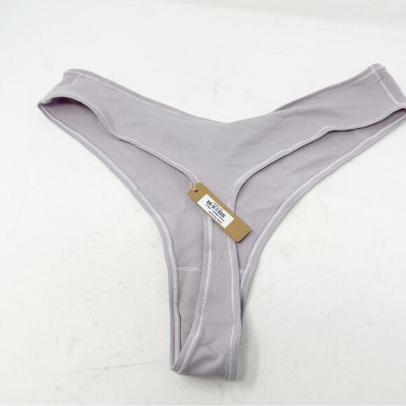 SKIMS Cotton Jersey Dipped Thong Iris Mica NWT in Size 4X - Picture 6 of 6
